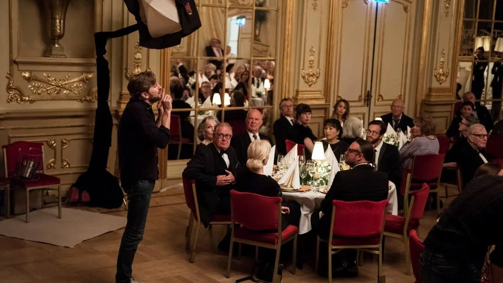 Guldpalmspris. "Inspelning av Ruben Östlunds film "The Square", som har svensk premiär fredag 25 augusti.