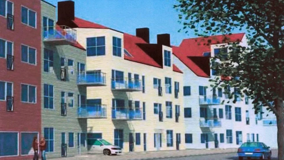 Sjöblick. Helena Wikström är kritisk till planera att bygga fyravåningshus vid bland annat Strandvägen.