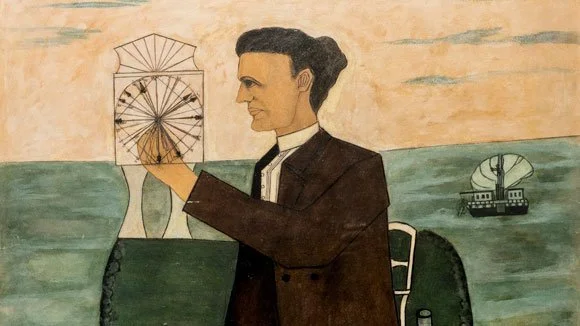 Augusta Strömbergs måleri visas på Galleri Syster i Luleå. Pressbild.
