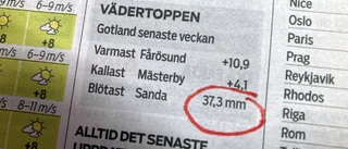 Nej, det var inte blötast i Sanda