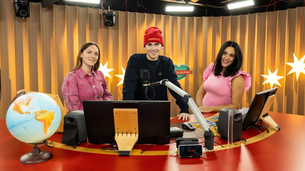 Brita Zackari, Felix Sandman och Farah Abadi tar plats i buren för "Musikhjälpen".
