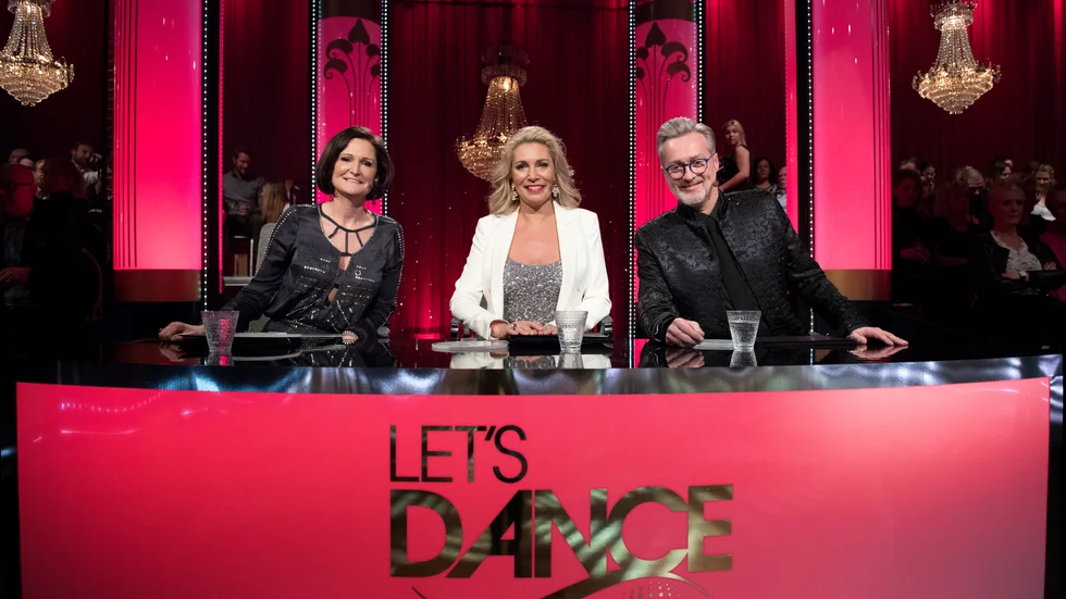 Juryn bestående av Cecilia Lazar, Ann Wilson och Tony Irving från en tidigare säsong av "Let's dance". Arkivbild.