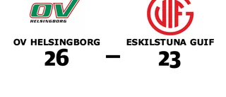 Eskilstuna Guif föll mot OV Helsingborg på bortaplan