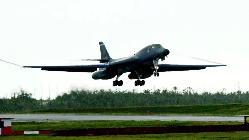 Exempel på en B-1 B Lancer vilket är ett amerikanskt bombplan. (Arkivbild)