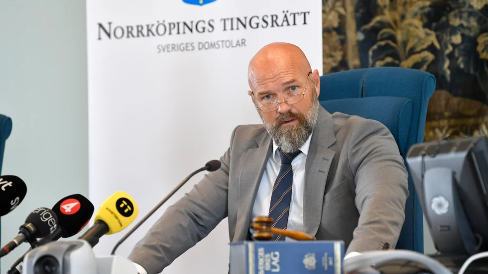 Rättens ordförande Fredrik Lenter berättade om varför Norrköpings tingsrätt valt att döma som de har gjort.