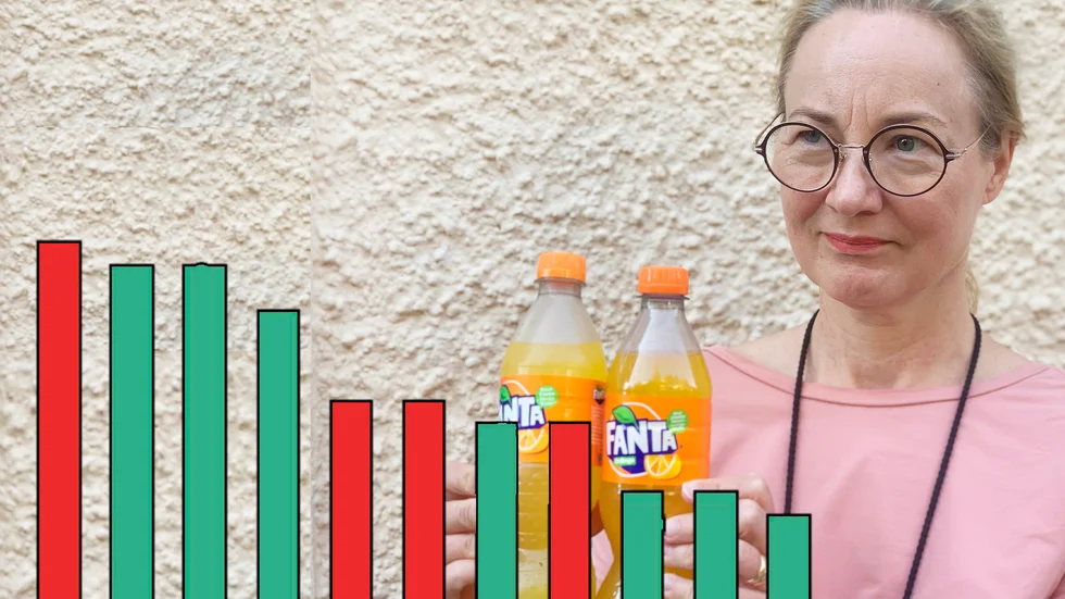 Exempelvis Fanta, som i Sverige har socker motsvarande 18 sockerbitar, har en sockerhalt motsvarande sju sockerbitar i Storbritannien.