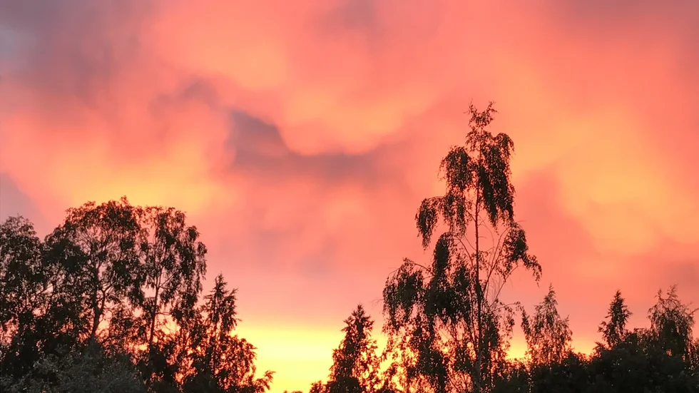 Himmel över Luleå.
