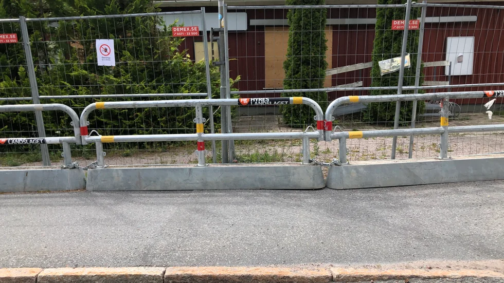 Så här såg det ut på platsen för några veckor sen. 