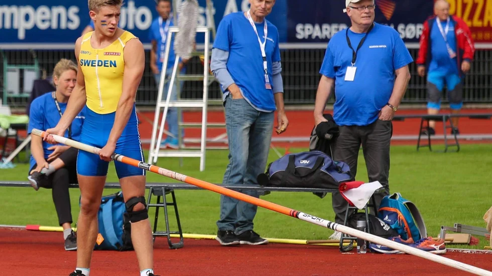 Gustav Magnuss nådde inte målet fem meter i Finnkampen. "Men det var otrolig kul och ärofyllt att få representera Sverige. Jag har lärt mig otroligt mycket och blivit många erfarenheter rikare" säger han.