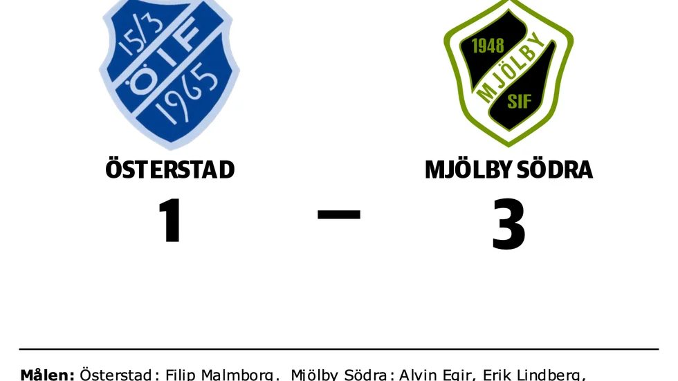 Österstads IF förlorade mot Mjölby Södra IF