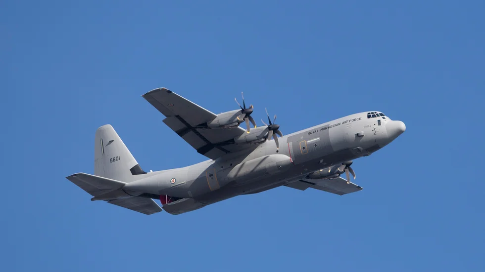 Luftforsvarets Herculesplan C-130J. Arkivbild.
