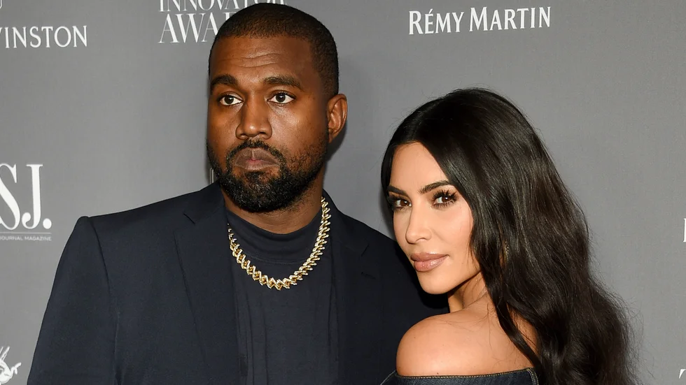 Kanye West och Kim Kardashian. Arkivbild.