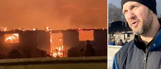 Bondens son om storbranden: "Tacksamma för all hjälp"