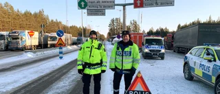Nyköpingspoliser håller ställningen vid norska gränsen