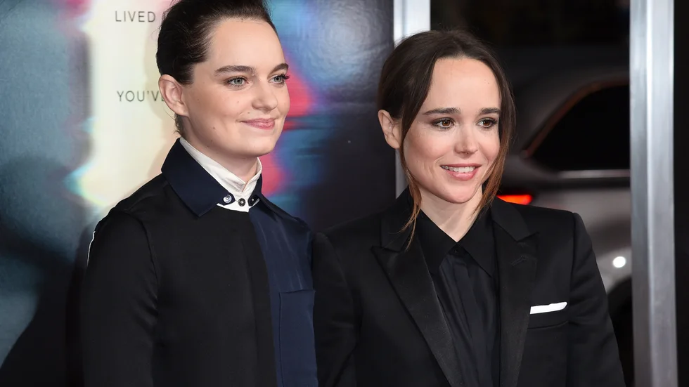 Emma Portner och Elliot Page går skilda vägar. Arkivbild.