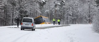 OLYCKA: En fjärde buss körde i diket efter provkörning