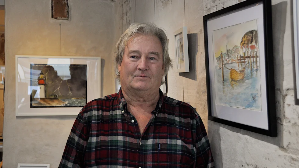 "Himmel, hav och mitt i mellan" heter Björn Tjernströms utställning som visas på Galleri Upsala mellan 30 januari och 4 februari.