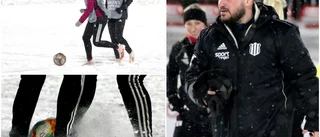 Fotbollslag tränar på snö: "Ingen skulle tro mig"