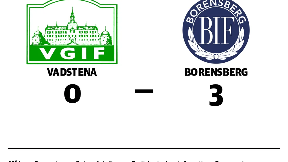 Vadstena förlorade mot Borensberg
