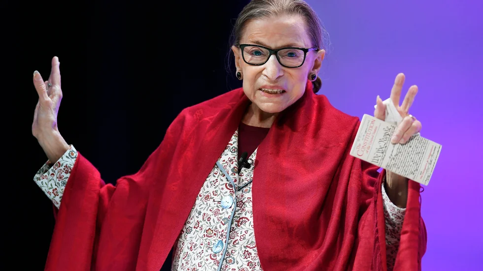 Ruth Bader Ginsburg begravdes på tisdagen vid en privat ceremoni. Arkivbild.