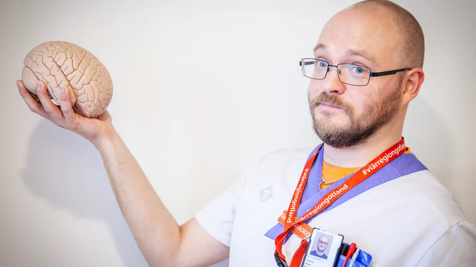 Det finns inget som Aron Sjöberg, Gotlands ende neuropsykolog, är men fascinerad av än den mänskliga hjärnan. Skapelsens krona, som han kallar den.