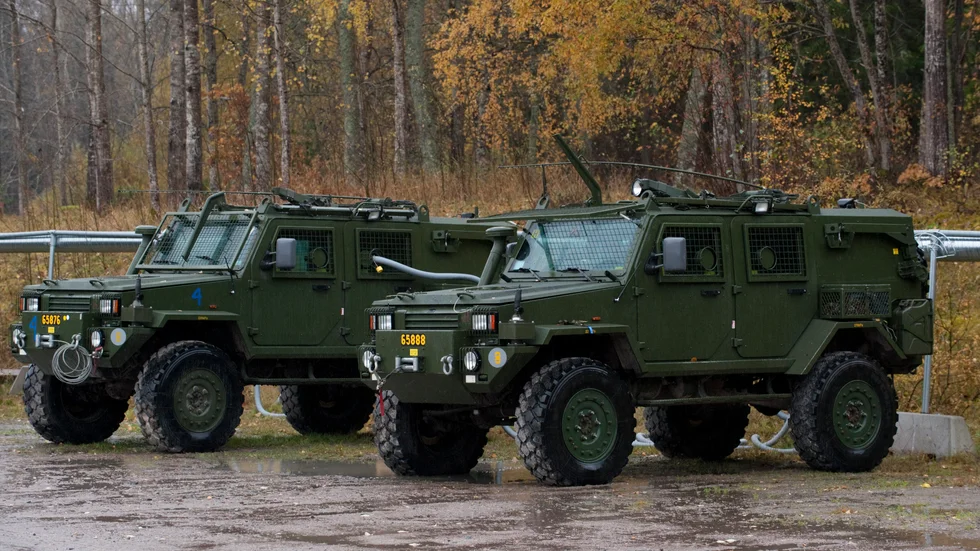 Försvarsmaktens Terrängbil|16, också kallad Galten. Arkivbild.