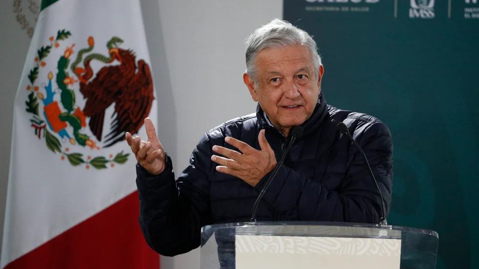Mexikos president Andrés Manuel López Obrador har fått kritik för en tilltagande medicinbrist i landet. Arkivbild.