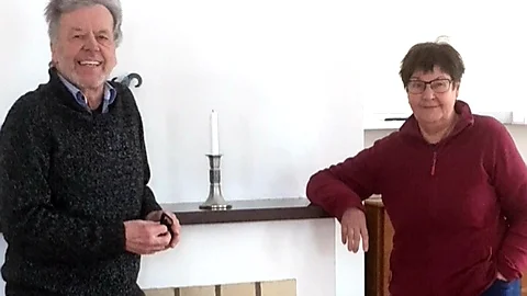 SPF Seniorerna Kindas ordförande Arne Nilsson och vice ordförande Gunnel Laine.