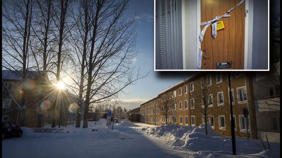 Två personer har anhållits för försök till mord efter polisen påträffade en skadad man på bostadsområdet Tuna på tisdagen. 