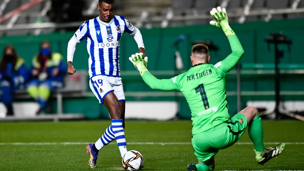 Real Sociedads Alexander Isak. Arkivbild.