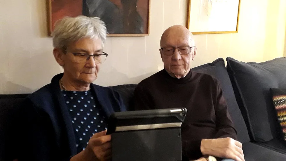 Ordförande Maria Truedsson och sekreteraren Roland Olofsson höll i trådarna under föreningens 28:e årsmöte.