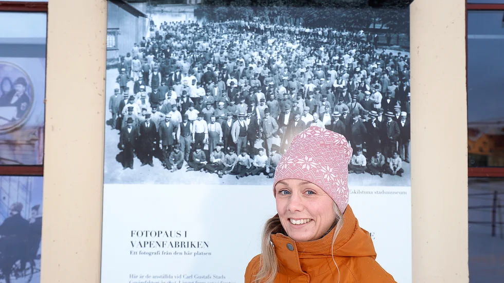 Åsa Kjellkvist, kommunikatör på Eskilstuna stadsmuseum, bjuder in på en berikande vandring genom staden.