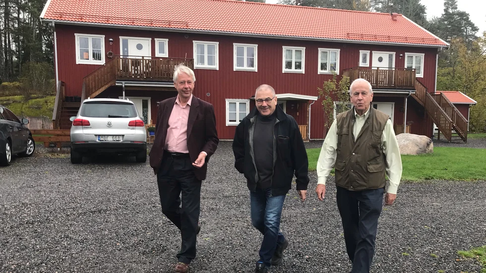 De åtta lägenheter som var inflyttningsklara förra året gick åt som smör i solsken. Nu är det dags för tolv till, berättar Gunnar Casserstedt, Tomas Rodestrand och Larz Johansson.