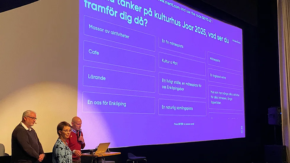 Ideerna och åsikterna om Kulturhus Joar var många på dialogmötet.