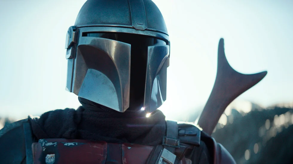 "The mandalorian" har spelats in i en speciell sorts virtuell studio. Pressbild.