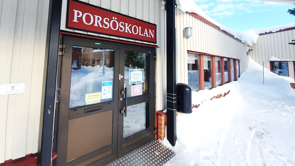 Porsöskolan är en av alla skolor som drabbats av stor frånvaro sedan vinterlovet.