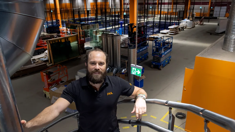 Henrik Söderberg vd på PDL group, som bygger padelhall i ABB:s gamla lokaler i Nyköping.