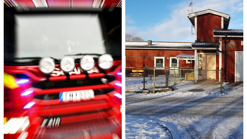 Räddningstjänsten larmades på onsdagsförmiddagen till en befarad brand på en förskola i Ryd.
