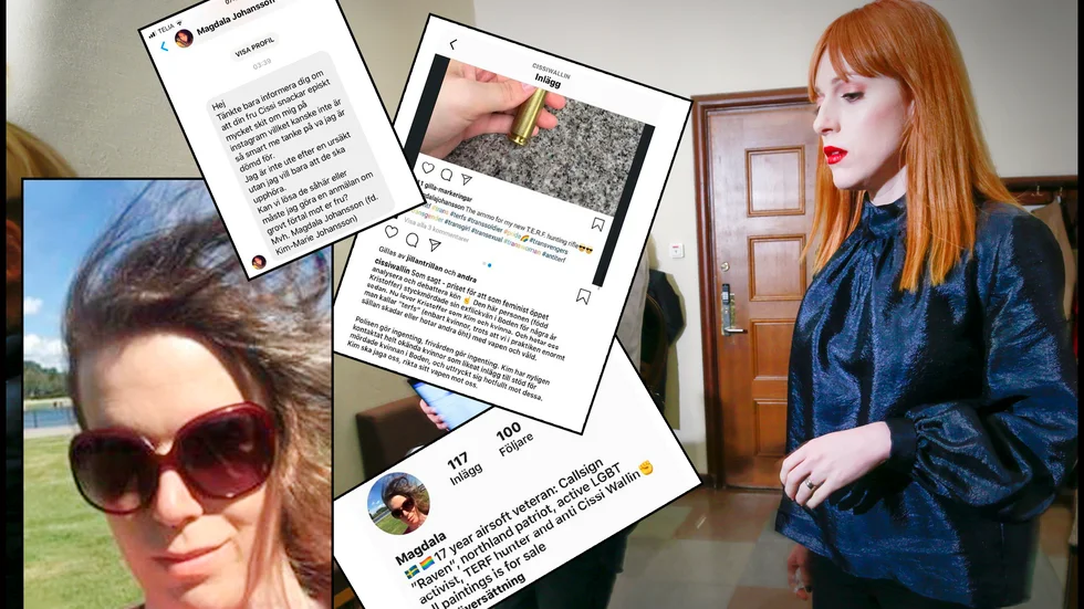 Kim Marie Johansson, tidigare Kristoffer Johansson, dömdes för dråp efter att ha dödat Vatchareeya Bangsuan. Nu misstänks hon för att ha hotat medieprofilen Cissi Wallin.
