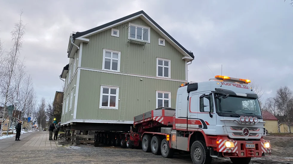 Gröna villan är redo för flytt under kvällen.