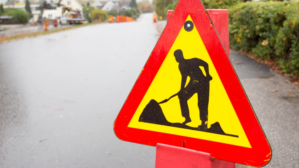 Med start på måndag 30 november kommer ett ledningsarbete att påverka trafiken på Vingåkersvägen. Bilden är tagen på en annan plats.