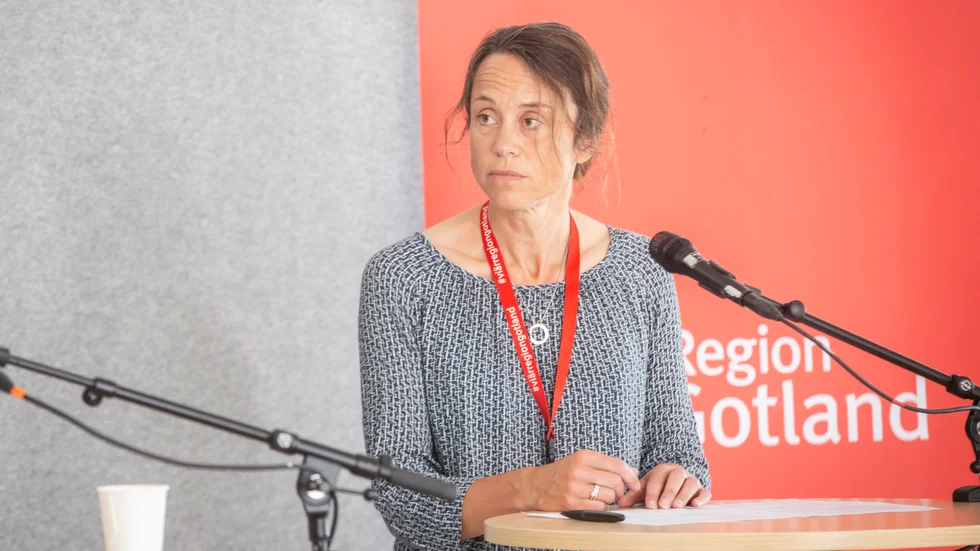 Region Gotlands smittskyddsläkare Maria Amér.