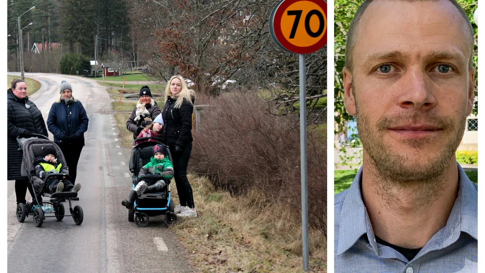 "Utanför tätbebyggt område är det länsstyrelsen som fattar beslut. Där har de satt, det man kallar för bashastighet, som är 70 kilometer i timmen", säger Dan Bernström, verksamhetschef för gata och park.