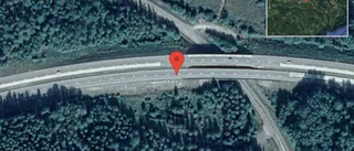 Stopp på E20 på grund av en singelolycka
