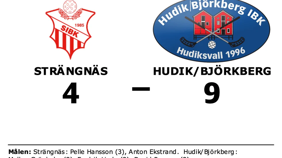 Strängnäs förlorade mot Hudik/Björkberg