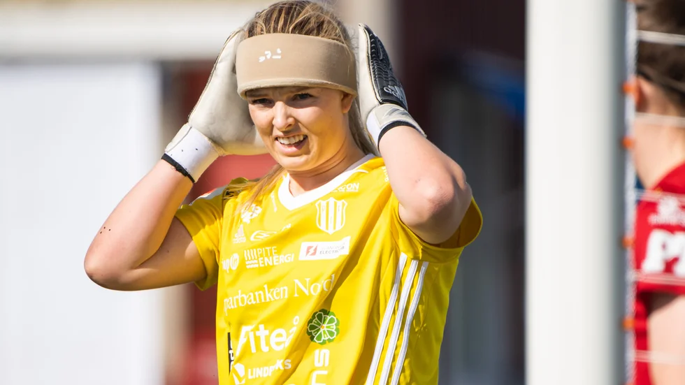 Guro Pettersen, målvakt i piteå IF som får landslagschans igen i Norge