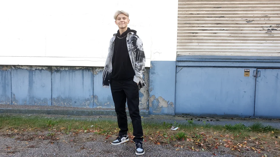 Theo "Theoz" Haraldsson från Linköping är nu 16 år, och därmed gammal nog att tävla i melodifestivalen. Bilden togs 2020. 