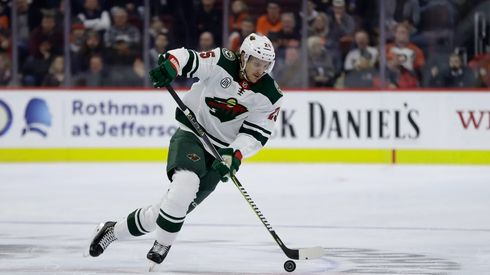 Jonas Brodin stannar i Minnesota. Arkivbild.