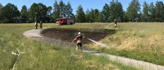 Gräsbrand i Vimmerby släckt av räddningstjänst