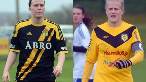 Hanna Ericsson och Maria Lundh är nyckelspelare i sina respektive lag i söndagens derby mellan Vimmerby och Kisa på Vimarvallen.